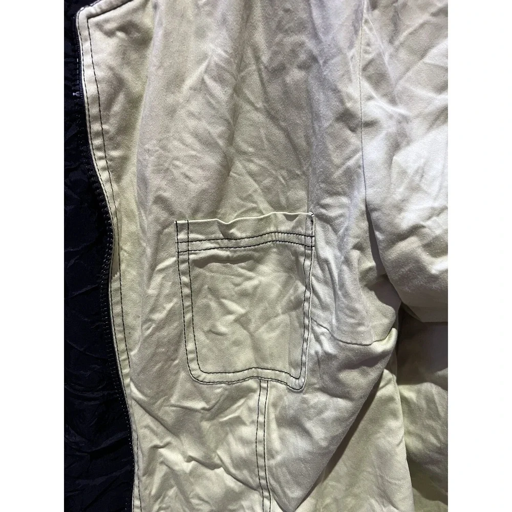 Vintage Maggy London Size 8 Lime Green/‎ Black Long Slv Full Zip Casual Jacket